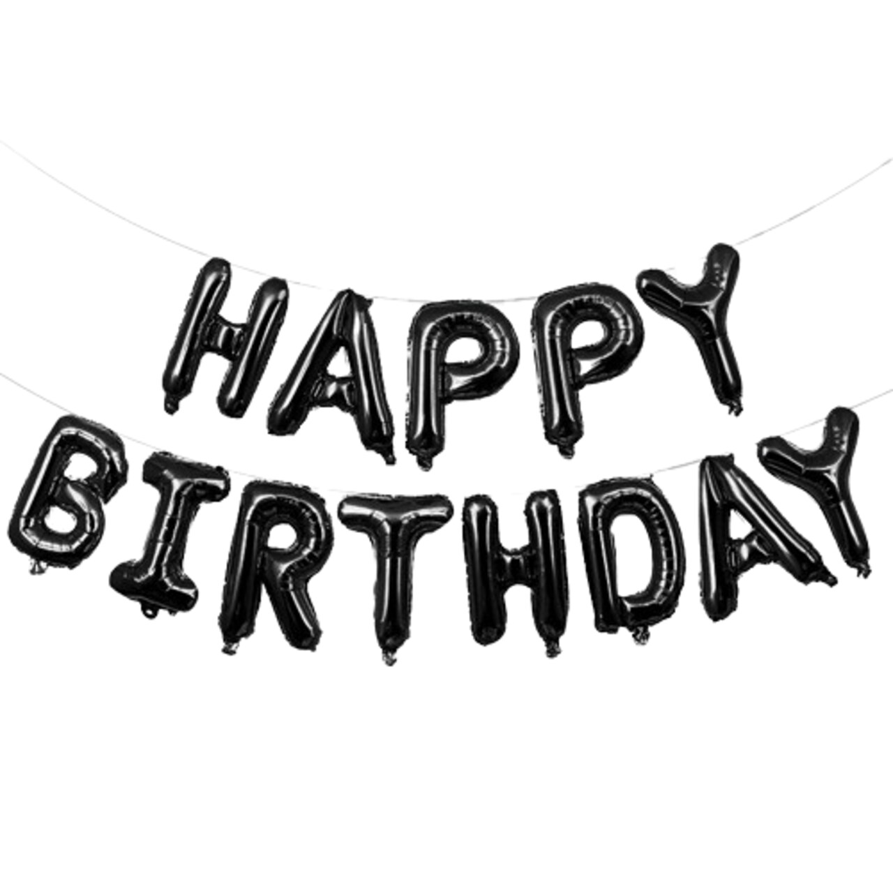 Happy Birthday Balloons Banner for Self-Inflating Party Decoration
